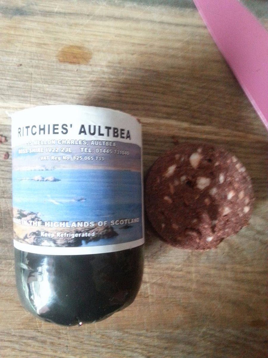 Shout out to @TdoggVenture for the black pudding hookup. This stuff is amazing. This stuff truly is bae.