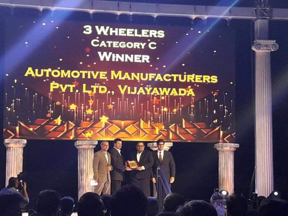 Automotiveampl's tweet photo. AMPL Vijayawada bagged All India No.1 Two awards in Overall Sales Volume &amp; Three Wheeler Sales.. https://t.co/PRzL23Erb0 #Awards #Automotive https://t.co/mxg4s3ioK0