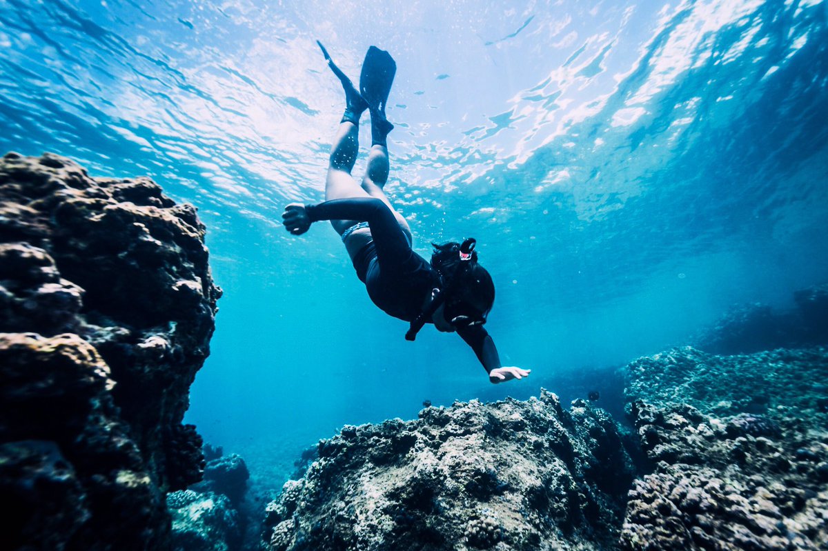 kimmethat's tweet photo. Today's dive sesh was perfect 💙 here's me playing w/ my new LR preset https://t.co/e5Jvms7SaP