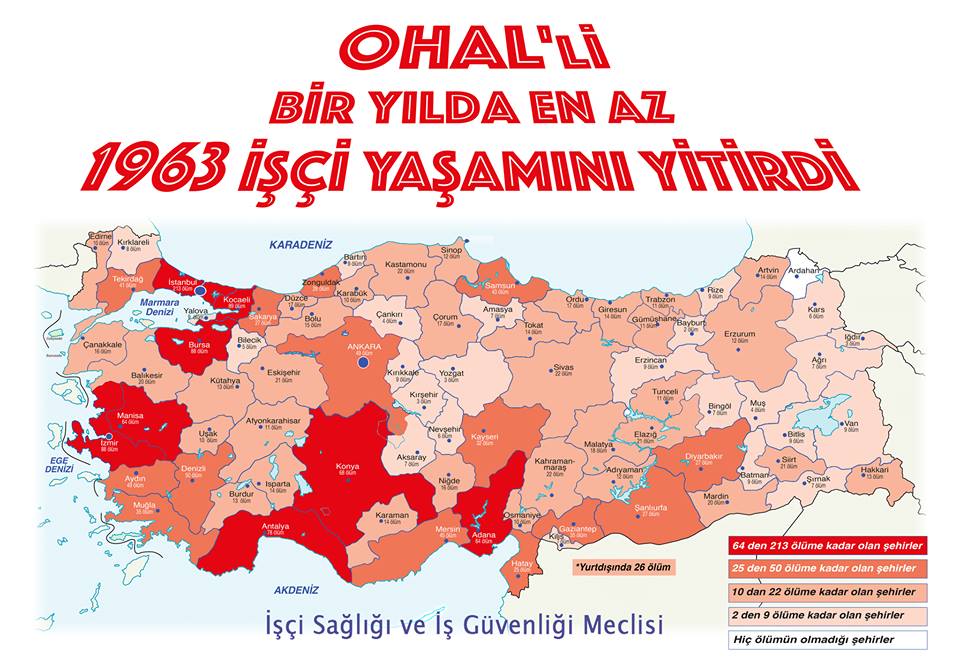 PoliteknikBilgi's tweet photo. İSİG Meclisi: #OHAL ile geçen bir yılda en az 1963 işçi yaşamını yitirdi https://t.co/OFKrIPyZH6 https://t.co/AMcuE3PdUp