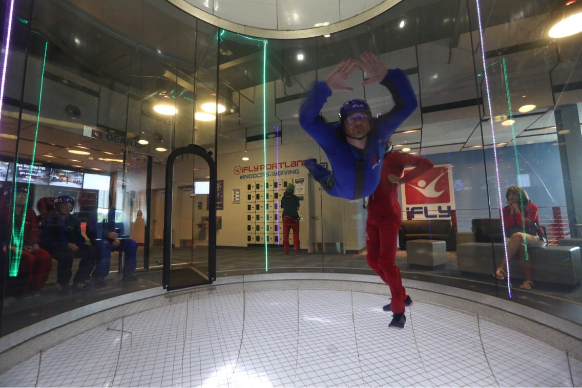 I had fun at iFly with my brother and our families today. #itsinaction.