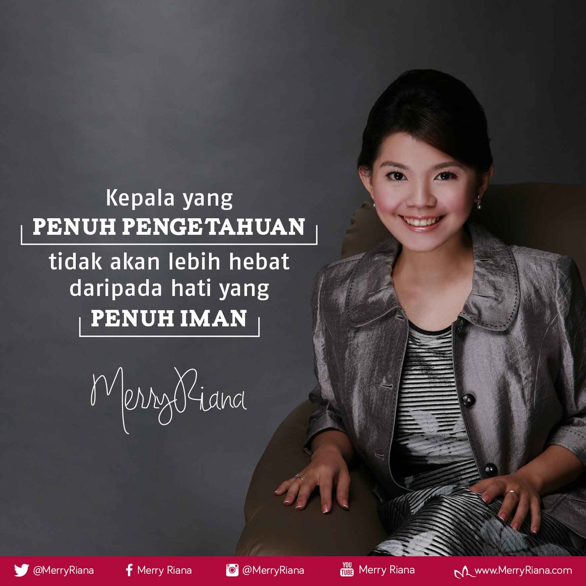 Kepala yang PENUH PENGETAHUAN tidak akan lebih hebat daripada hati yang PENUH IMAN #MR