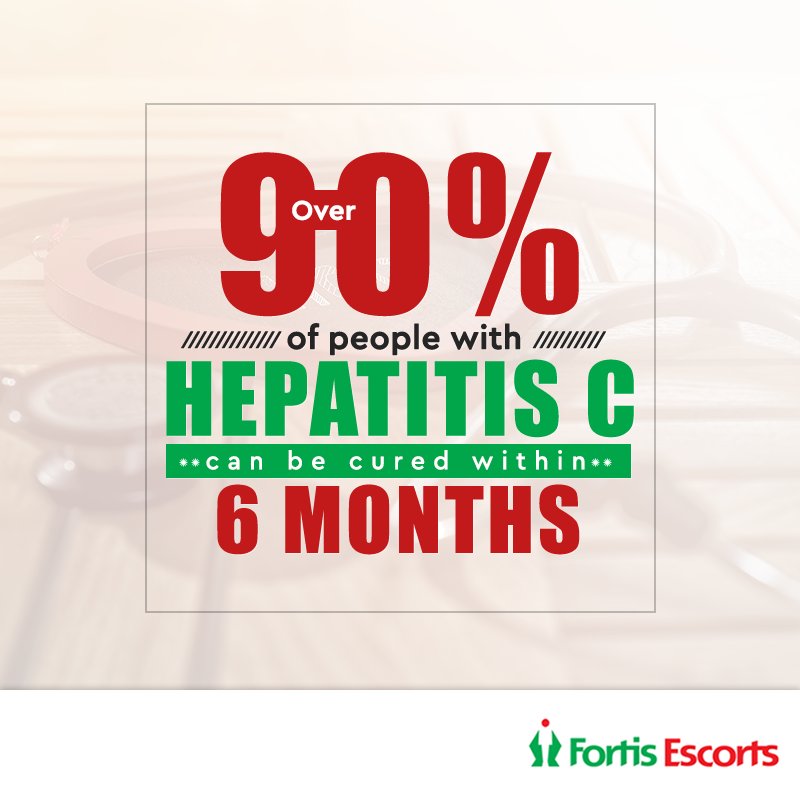 Fortis_Escorts's tweet photo. If diagnosed & treated early, #Hepatitis C can be completely cured in most cases. Get tested https://t.co/M8oxg1p1UB #KnowYourABCs https://t.co/9YdFn92A1s