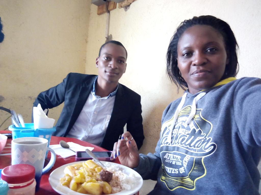 DrAhimbisibweP's tweet photo. Morning 'Katogo' in Kalamba, Mityana.
With @256Lydia  from EcoSmart pads.
@mSCAN_Ug  #UpAccelerate #FieldAssessment https://t.co/PDT93PeLHt