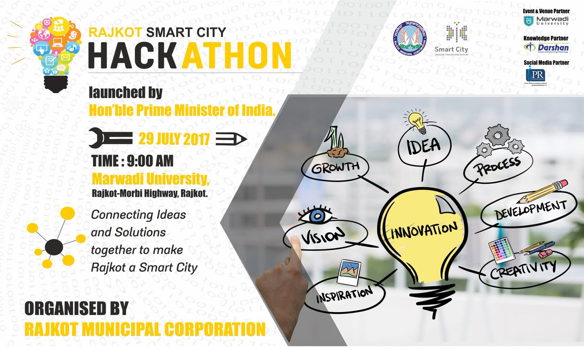 smartcityrajkot's tweet image. rajkotsmartcityhackathon.com @PMOIndia @CMOGuj  #SmartRajkot #SmartCities @_DigitalIndia