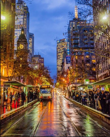 Melbourne's tweet photo. Brightening up winter in the city through the lens of https://t.co/6hRUSLkki8 https://t.co/5l1fZlmKzR