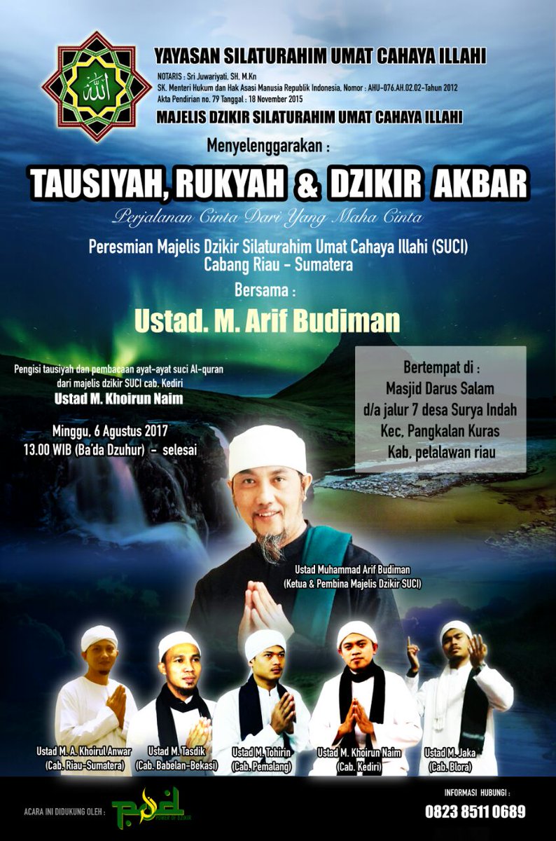 Aslkm.wr.wb, saudara2ku yg diRahmati Allah, mhn izin share info kegiatan, semoga bermanfaat, tks wslm.