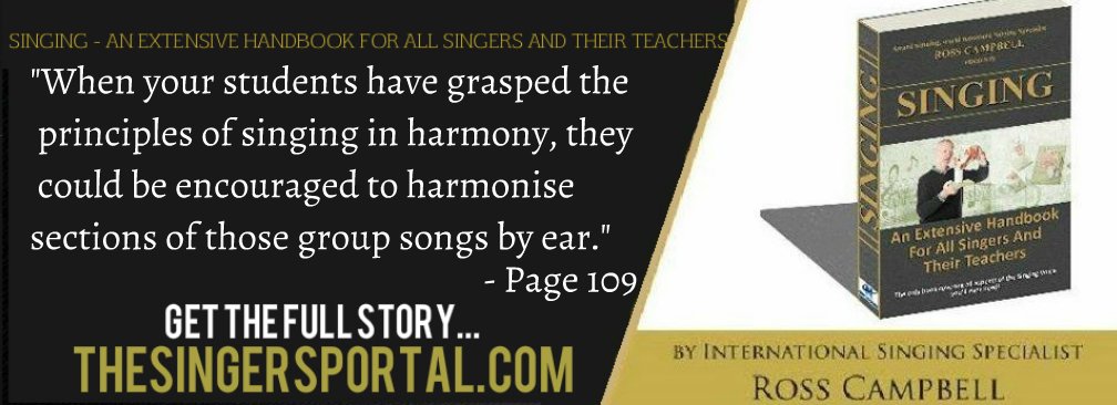 SingingHandbook's tweet photo. Get practical exercises for #singing in #harmony. Both for yourself or / & your #singingstudent. Get the full story: https://t.co/wvIyJVup1d https://t.co/Buj8k4aI4K