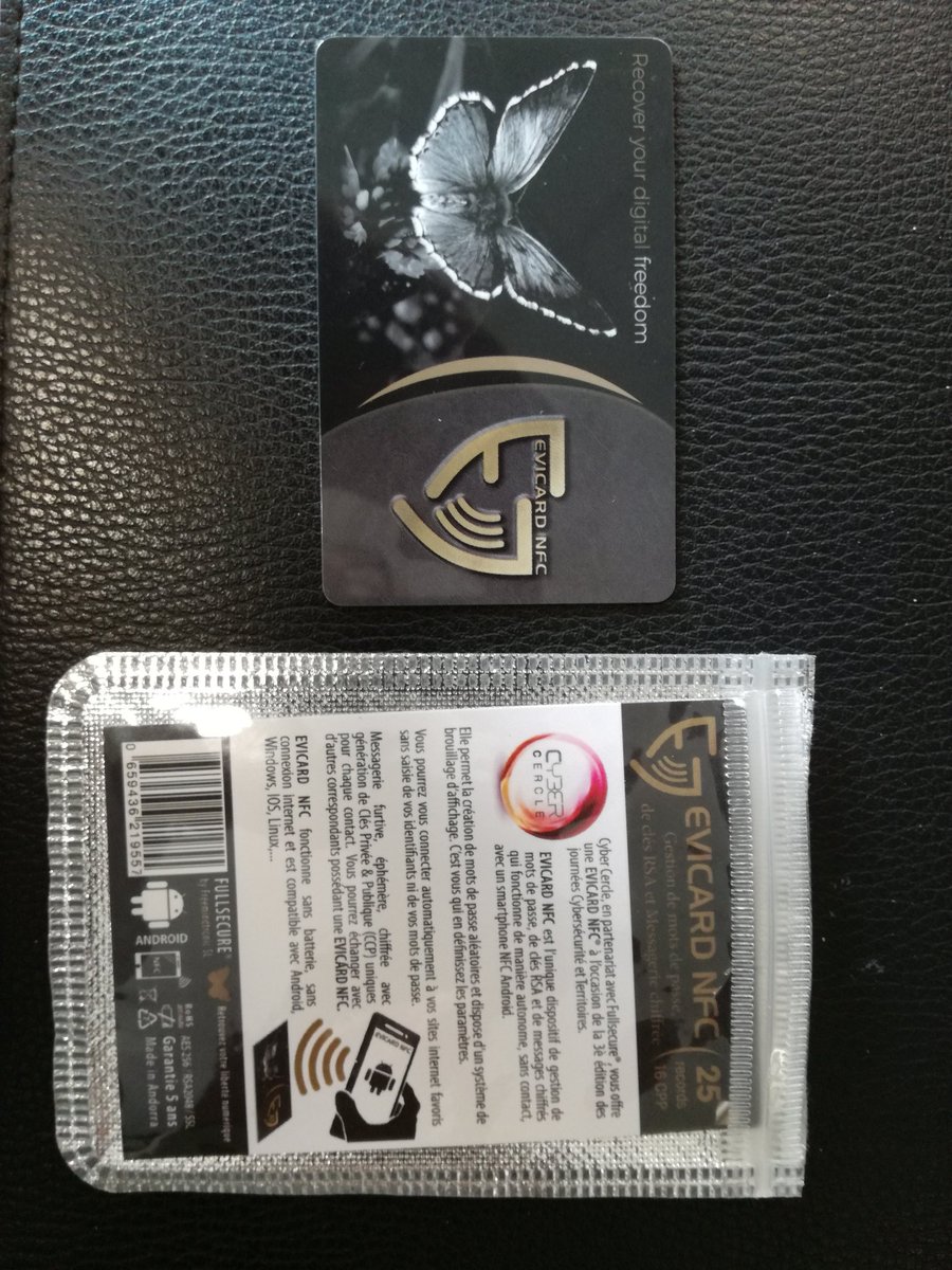 StTONELLI's tweet image. Test de la messagerie chiffrée #Evicard NFC #fullsecure by #freemindtronic SL 
#gascueljacques Top top!