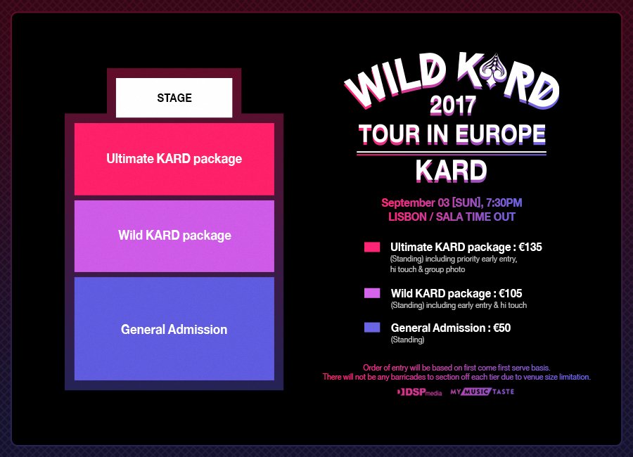 MyMusicTaste on Twitter "Ticket info to “WILD KARD" TOUR IN EUROPE is