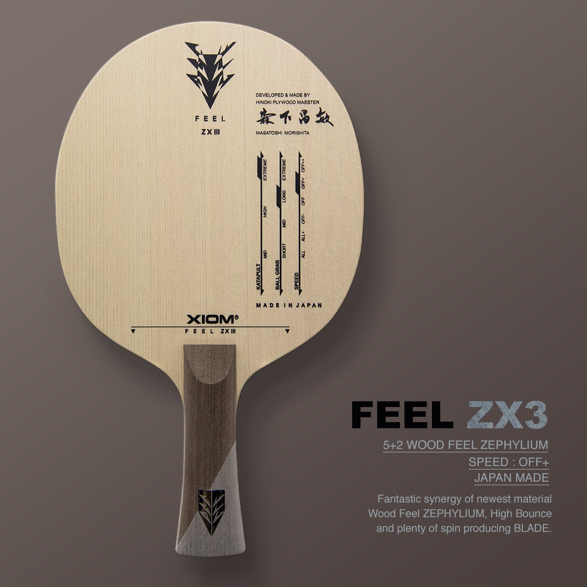 xiomtabletennis's tweet photo. 2017 XIOM's highest expected product FEEL SERIES BLADE is soon to release.
#XIOM #FEEL #FEELSERIES #FEELBLADE #XIOMBLADE #ZEPHYLIUM #ARAMID https://t.co/7H1gB1CFa0