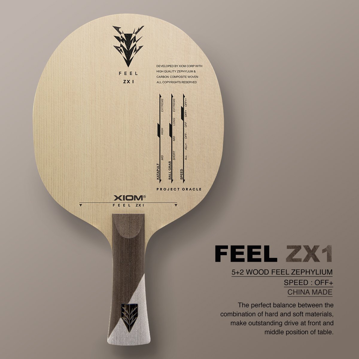 xiomtabletennis's tweet photo. 2017 XIOM's highest expected product FEEL SERIES BLADE is soon to release.
#XIOM #FEEL #FEELSERIES #FEELBLADE #XIOMBLADE #ZEPHYLIUM #ARAMID https://t.co/7H1gB1CFa0