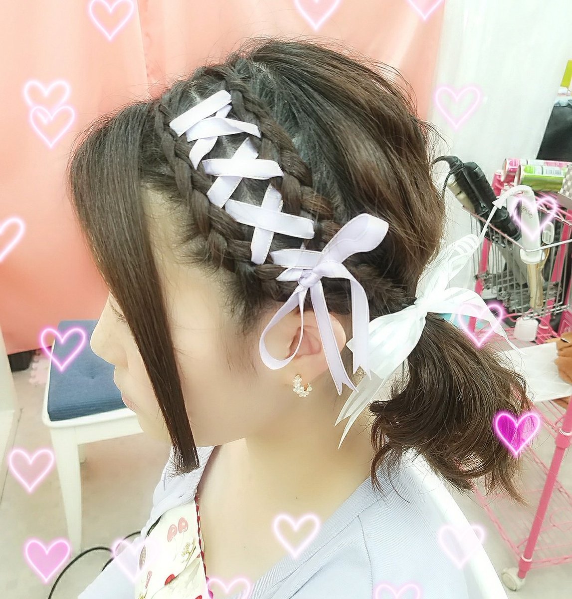 ヘアメイクみどり Youtube Ar Twitter ジャニーズライブヘアセット ご希望の方はご連絡下さい ヘアアレンジ ヘアセット ジャニーズ ライブ 夏休み あみこみ ツインテール リボンアレンジ T Co Azztoxhdb5 Twitter