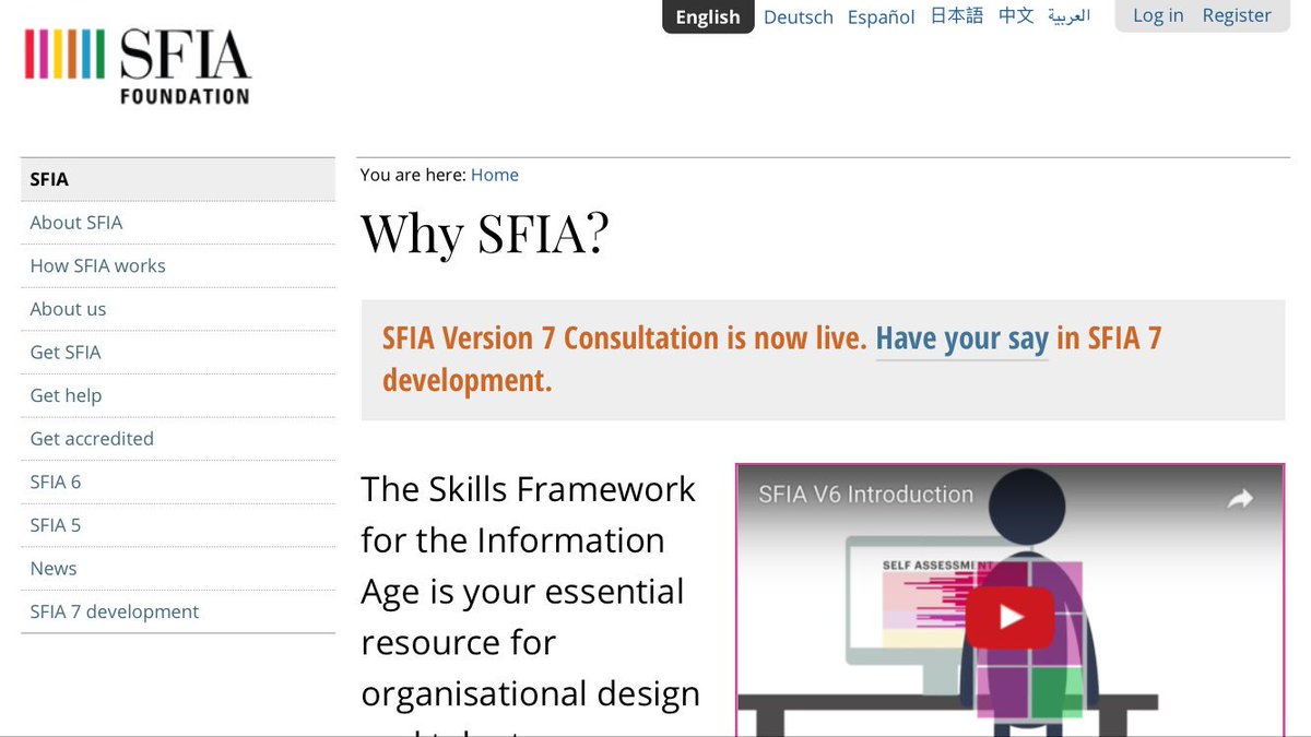 Now live! Consultation for new version #SFIA the global #skills #framework #HaveYourSay user input welcome #SFIA7 sfia-online.org