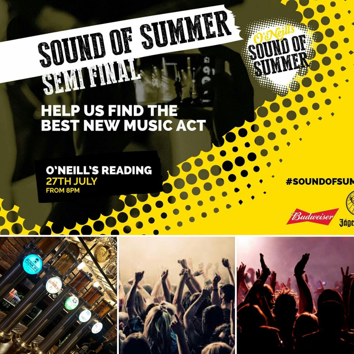 Oneillsreading's tweet image. SEMI FINAL TONIGHT HERE LIVE. BE RUDE NOT TOO ON A THURSDAY WOULDNT IT?? #JAGER #party #soundofsummer