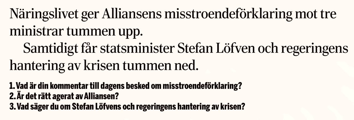 gunthermarder's tweet photo. 7 små dvärgar tycker till. Eller iaf vita medelålders (ibland äldre) män. Kl. 10 kommer Löfven med sitt motdrag. #svpol #regeringskris Di: https://t.co/Hj68TbevDD