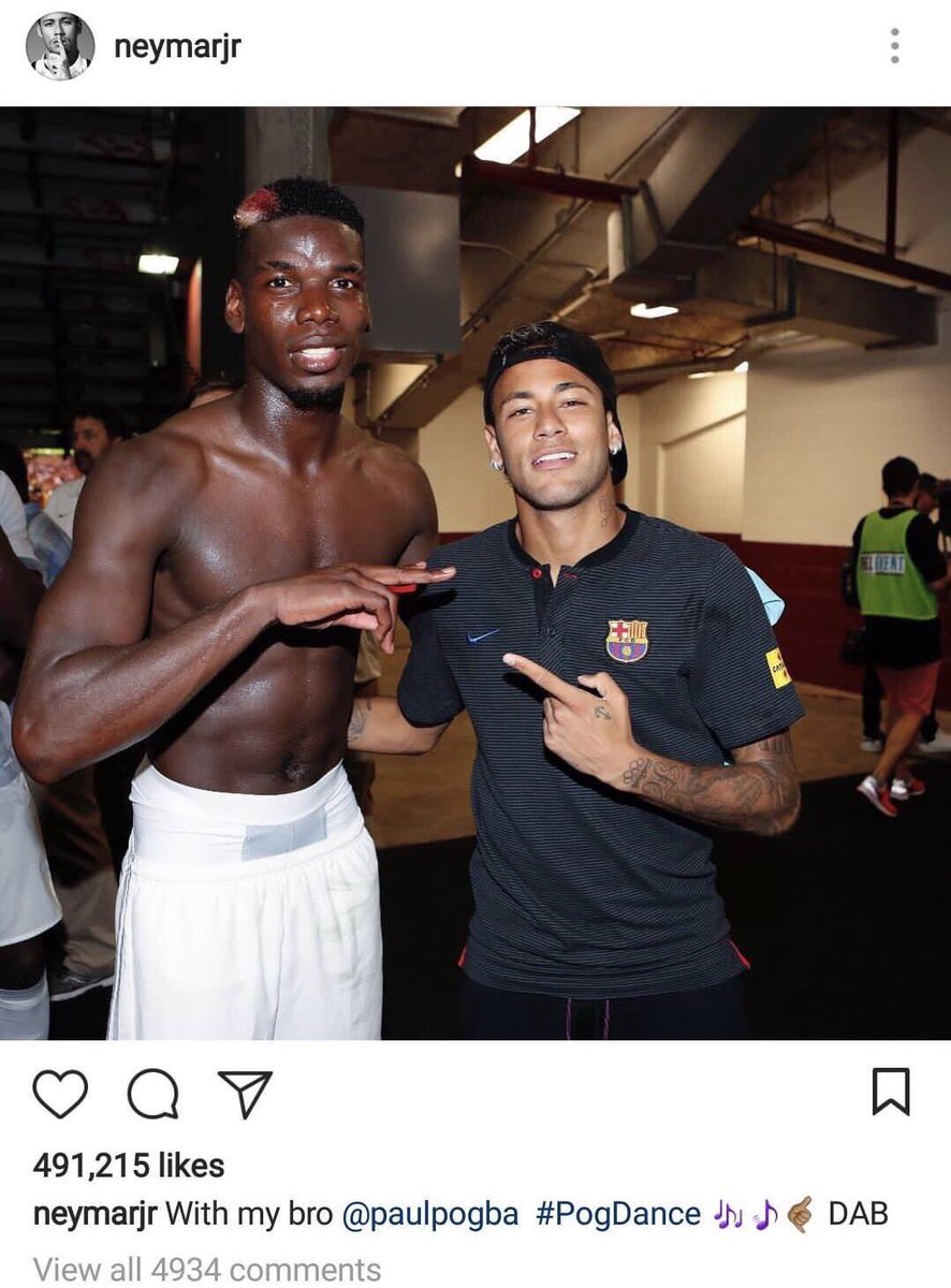 RedorDead07's tweet photo. Is Agent Pogba at it again? Let's hope he is! #mufc #mufctour #Pogdance #pogsback https://t.co/9FH0JXTY1V