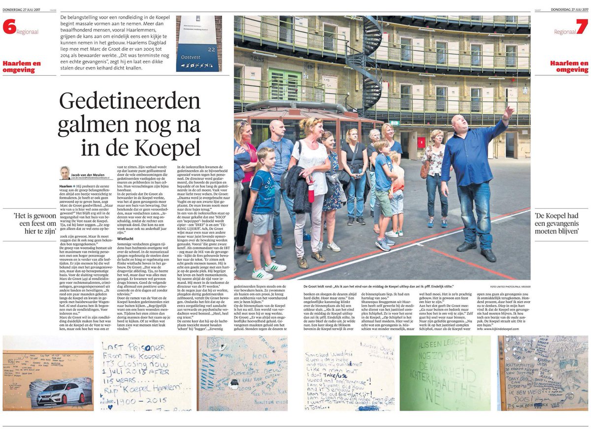 Dit artikel over de geschiedenis van De Koepel vind je vandaag in het <a href="/hdhaarlem/">Haarlems Dagblad</a>. Interessant!
Rondleiding?? 👉🏻👉🏻 kijkindekoepel.com