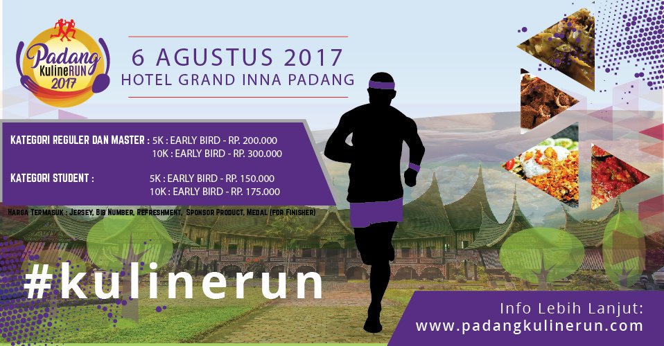 YES24ENT_ID's tweet photo. #Padang #KulineRUN on August 06 at Grand Inna Padang | Start from IDR 150,000 | Get your ticket now: https://t.co/5viP34blmr https://t.co/v9AezhNDDx