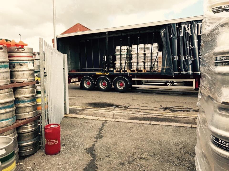 Over 15,000 Pints of Beer left the Brewery yesterday! #ThirstyWork #BeartownBrewery #CraftBeer #RealAle