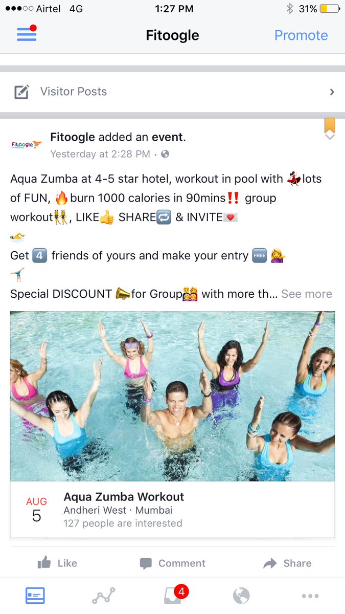 fitoogle's tweet photo. https://t.co/F3dZJB9Nka
₹ -999/- for early bird
₹-1200/- for general 
📞 91-9004717234
#aquaworkout #toneitup #zumba #loveyourbody #Saturday https://t.co/Y02ej4oxp9