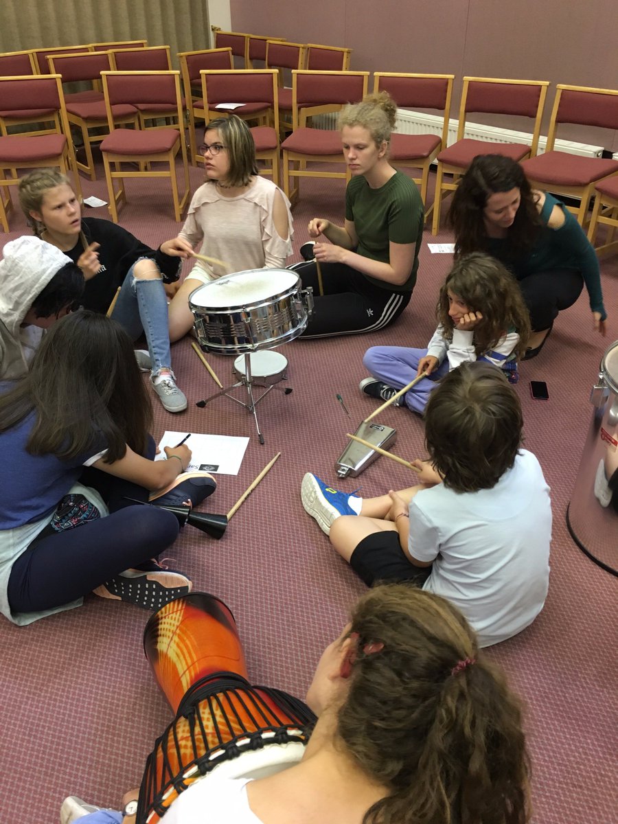 eurociu's tweet photo. Music is never imposible for a #CochlearImplant user, it is just a goal to work to! #EFW17 plays instruments during #EuropeanFriendshipWeek https://t.co/PGsdxTEZtK