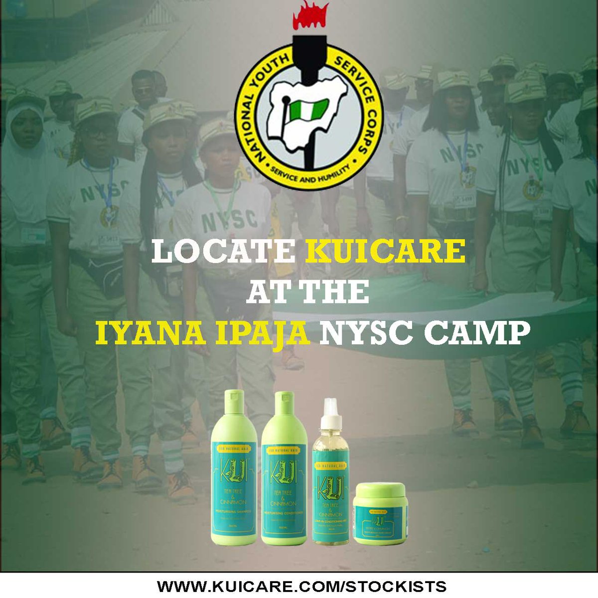 kuicare_'s tweet photo. We'll be serving with you for the next 3 weeks. Buy nigeria grow the naira #kuicare #love #hairgrowth #naturalhair #africa #nysc #lagos https://t.co/nIcwtcZa2i