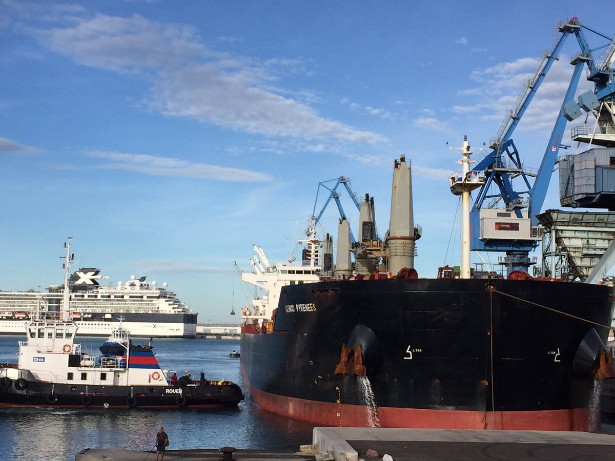 PortdeSete's tweet image. Croisière, vrac solide, vrac liquide, navire roulier, toute la polyvalence de nos trafics en illustration sur le @PortdeSete ce jeudi.