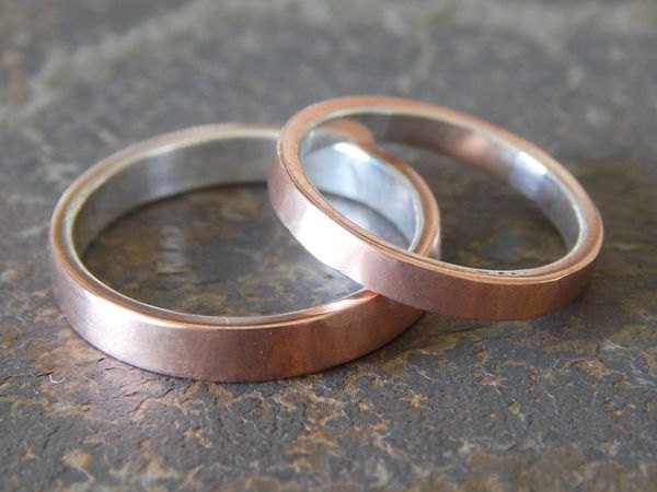 QuotesParables's tweet photo. FUSED Silver & Copper Wedding Set: Choose 4 to 8 mm // Men… https://t.co/zz7e24m9Dm #weddingrings #RusticWeddingRing https://t.co/jw1ZzZh2GF
