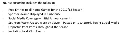 ChatterisTownFC's tweet photo. We are always on the look out for new player sponsorship's.

If you would like to sponsor a player (£50 min) please get in touch! https://t.co/wsWHOWvCz4