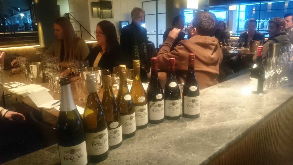 Champagne_Dan's tweet photo. Very fortunate to have Phil from @curlyflat visit us at MRC and taste how beautifully the wines age. 2014 vs 2010 vs 2006 https://t.co/4mBcZY4LXo