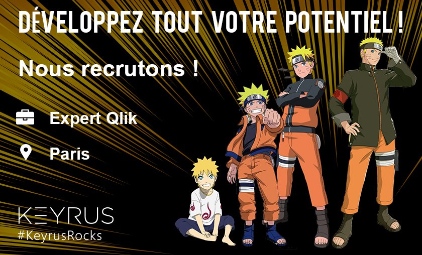 Keyrus_group's tweet photo. [#Emploi - Paris]
@Keyrus_Group recherche un Expert #Qlik !
https://t.co/4zD8b2QKej
#KeyrusRecrute
#NarutoRocks https://t.co/AQIqSJhqK2