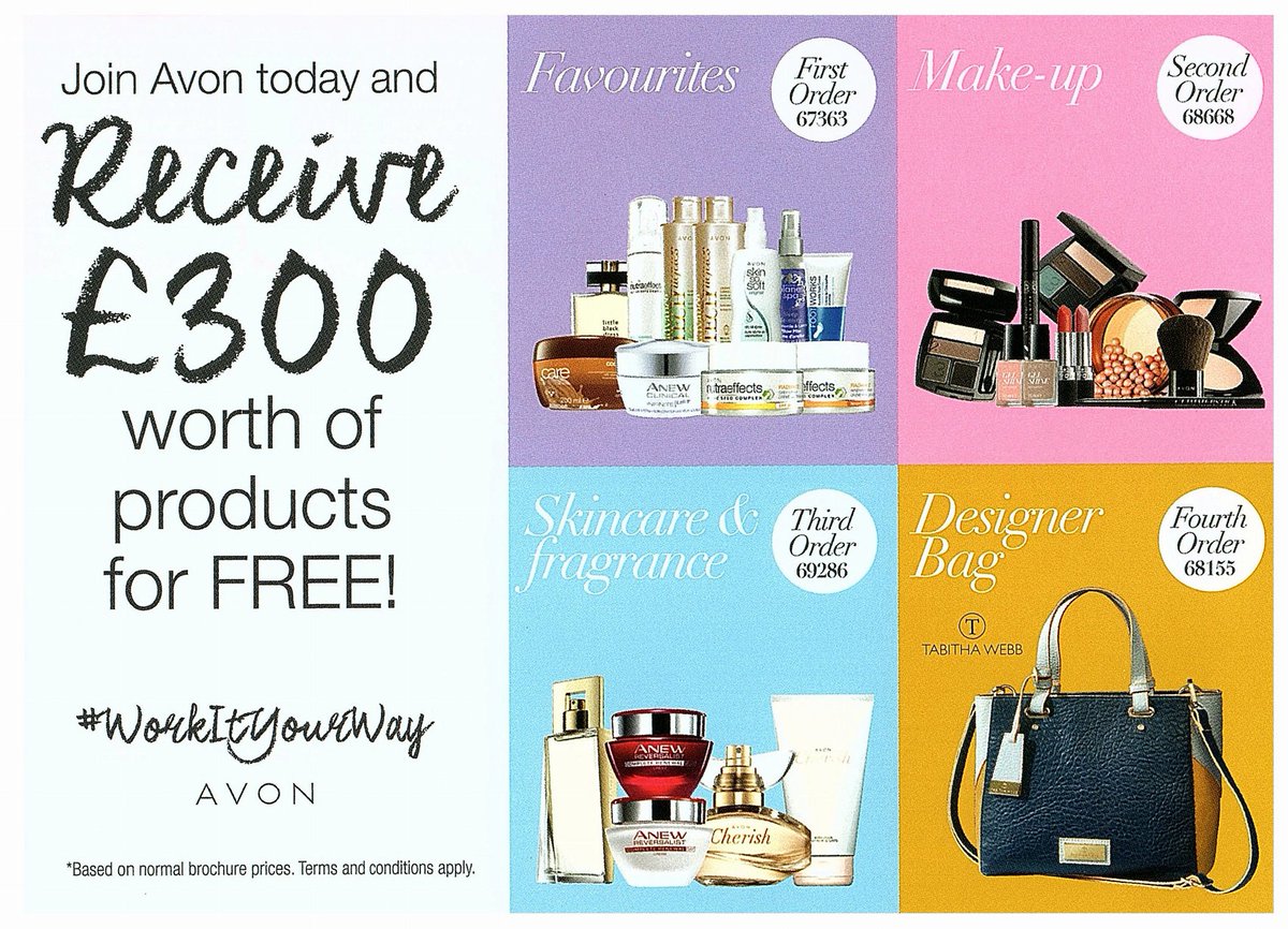 DebbieCarterUK's tweet photo. Join AVON & you could get all of this for FREE!! 🛍
Text JOIN to 07843 569 368 or visit https://t.co/cTqluNCYw0 NOW!
#WorkItYourWay #AvonUK https://t.co/0o8lWnTi3A