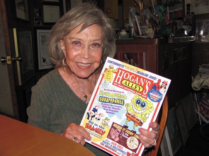 Hoganmag's tweet photo. RIP June Foray, the voice of everyone's childhood. https://t.co/aND3dWzMeB