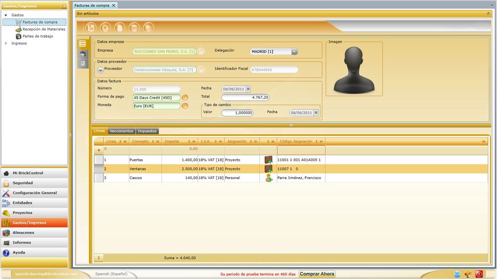 brickcontroles's tweet photo. Carga las facturas de compra y asígnalas a la línea presupuestaria que les corresponde #software #BrickControl https://t.co/m3OZjfel7s https://t.co/ITMHlGI7oA