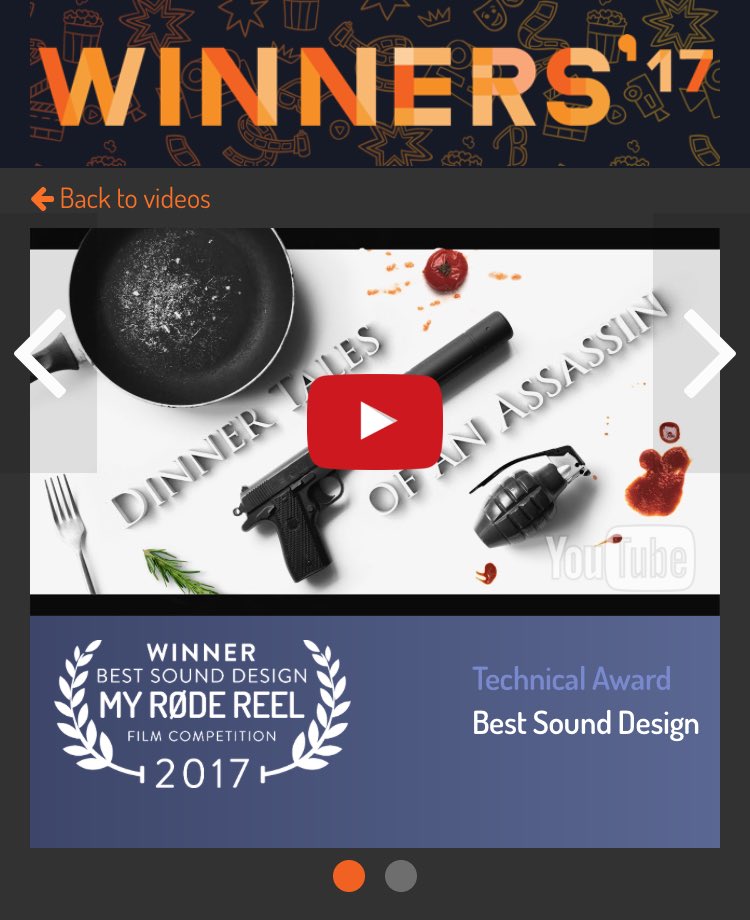 ryseproductions's tweet photo. NO WAY. We won #MyRodeReel 2017 Best Sound Design!!!! And finalist Best art direction 😄 https://t.co/CX8b8tIe4V