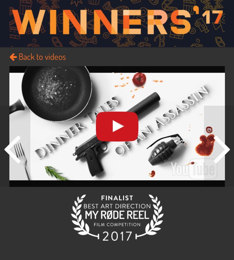 ryseproductions's tweet photo. NO WAY. We won #MyRodeReel 2017 Best Sound Design!!!! And finalist Best art direction 😄 https://t.co/CX8b8tIe4V