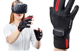 scenario_360's tweet photo. Les gants Manus basés (technologie de Valve) permettent un meilleur mouvements des doigts et d'interaction entre le corps et la #VR https://t.co/ZF5d3ggm1v