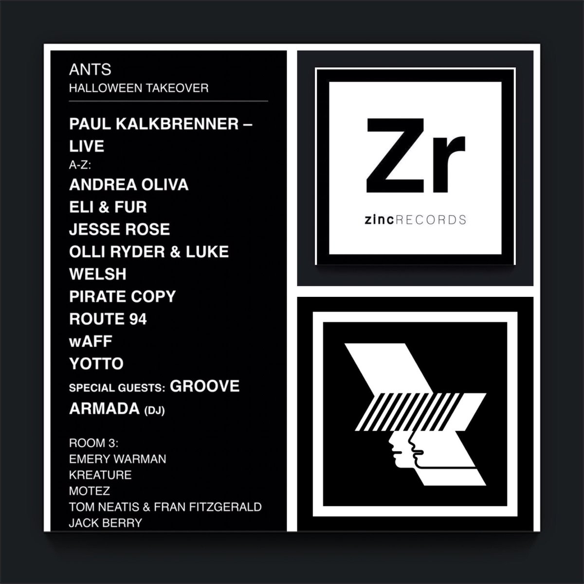 Zinc boys tom &amp; fran representing at <a href="/WHP_Mcr/">The Warehouse Project</a> this october #musicfromthecore