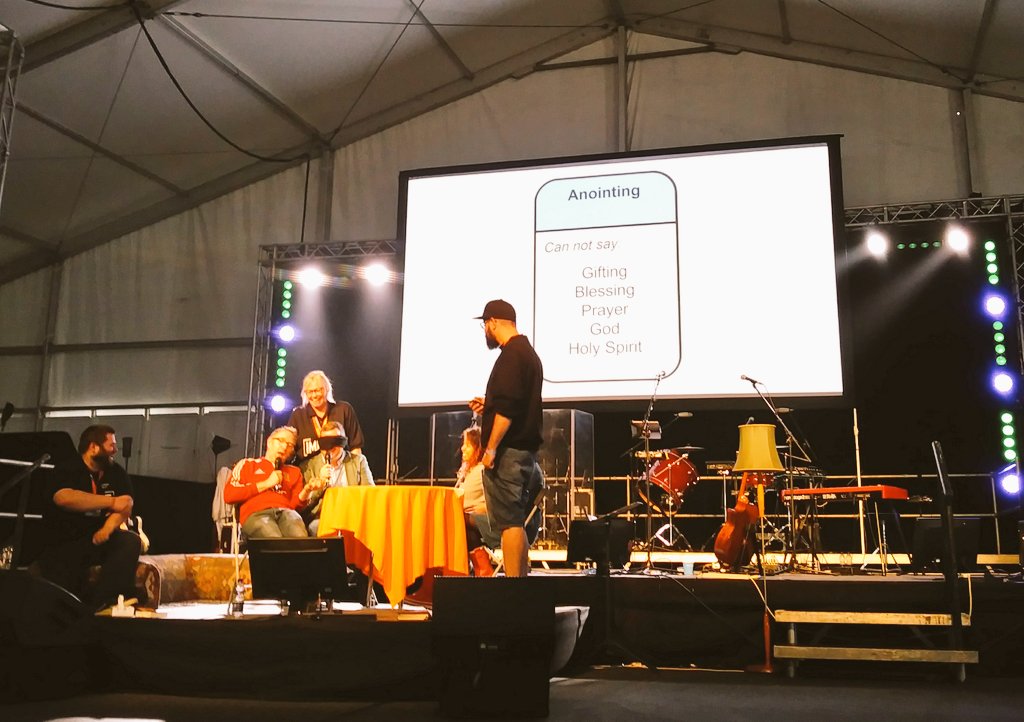 ChloeMeasday's tweet photo. @CiPolitics playing Christianese in @UrbanNewWine #nwunited17 #toofunny https://t.co/yS0oP47u8Z