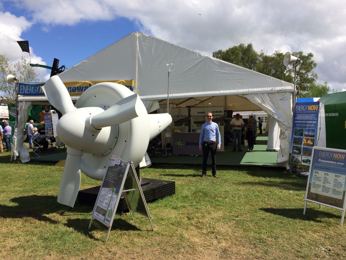 Britwind are displaying their new H15 Windmill in the @EnergyNowMag Renewables Area at the <a href="/royalwelshshow/">Royal Welsh Agricultural Society</a>
