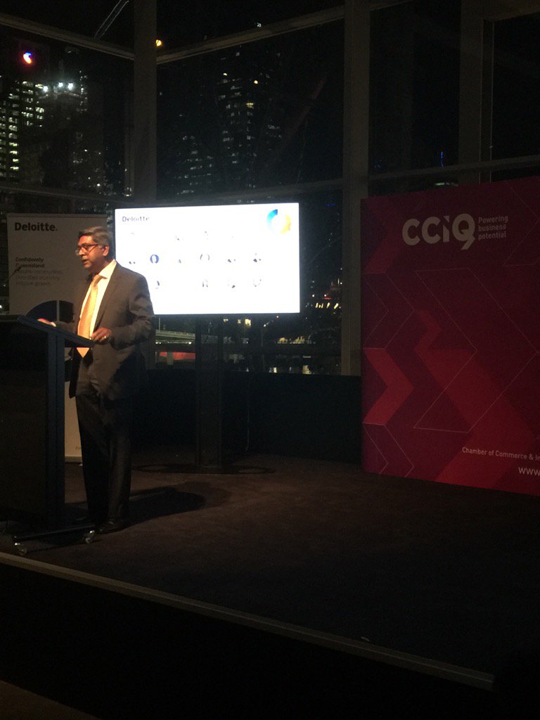 ProfJohnCole's tweet photo. Deloittes Pradeep Phillip launches #ConfidentlyQld a 10yr business vision for the future Qldeconomy #QldPlan #qldpol https://t.co/hedCoTxXKn