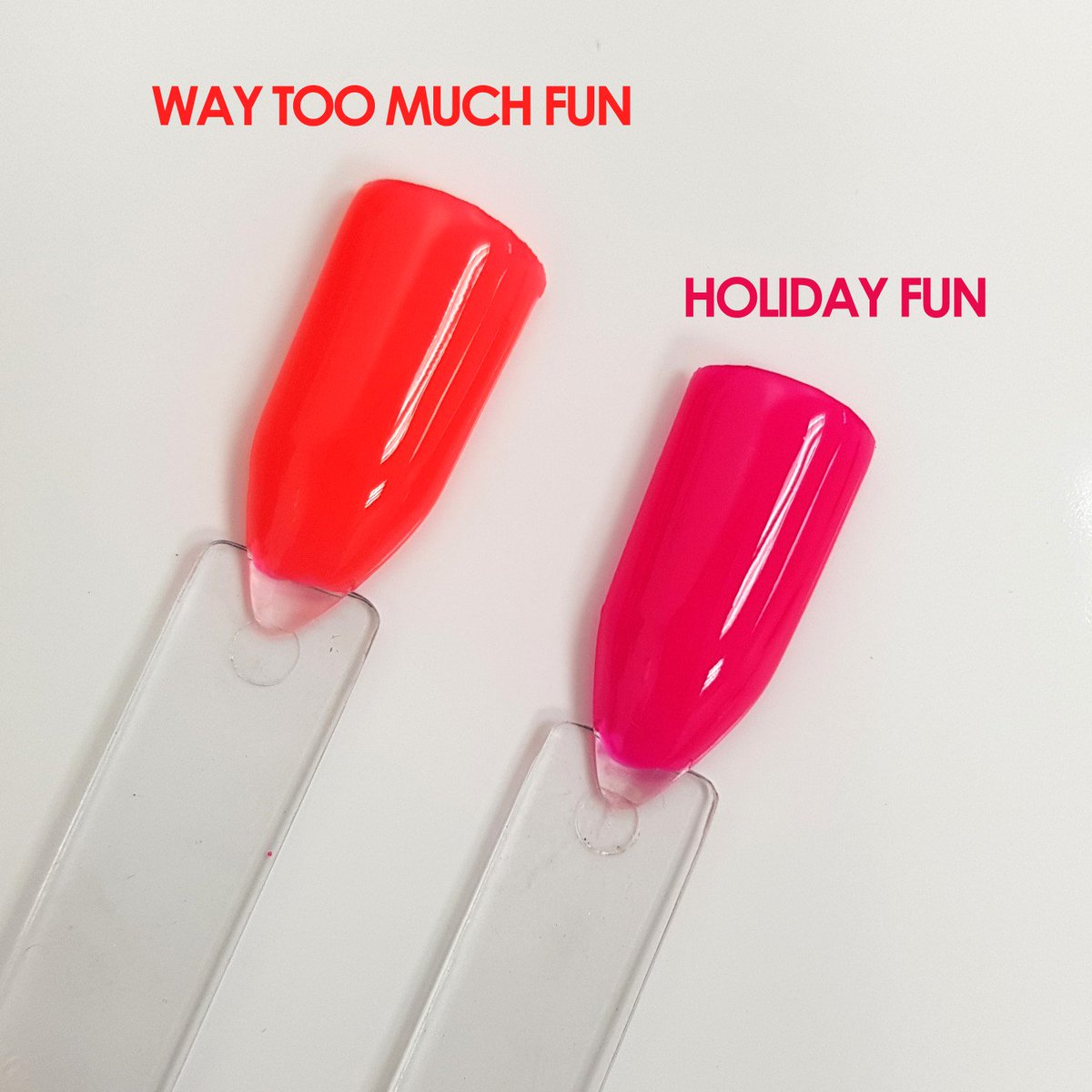 SinfulNails's tweet photo. Limited Edition Duo Pack1 x Way Too Much Fun1 x Holiday FunComing soon to https://t.co/kUkQA9YEfC#nails #neonnails https://t.co/6kDG8M0Mfy