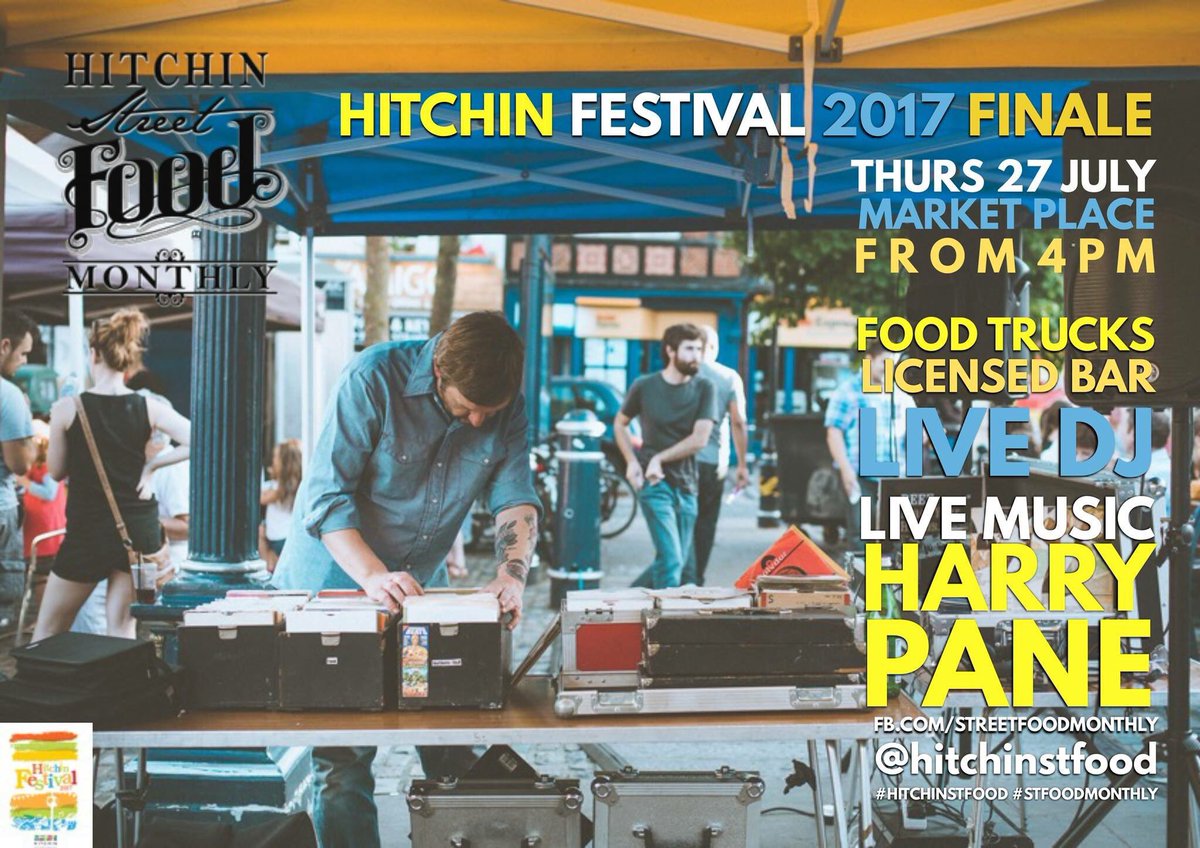 HitchinStFood's tweet photo. 1/2 #Hitchin #SFM traders from 4pm
@cardonaandson 
@soulshackchicks 
@WakelinsCoffee 
@kupkoa_churros 
@crepefranglaise 
@Tuck_In_London https://t.co/H9czSrkIZW