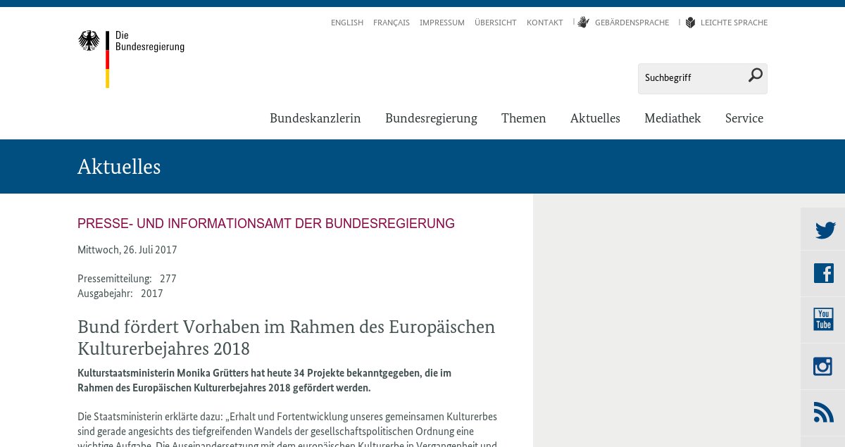 Kulturerbe_DNK's tweet photo. Staatsministerin #Grütters fördert 34 Projekte im Rahmen von #Kulturerbejahr #SharingHeritage
https://t.co/ZmsT0MobNB https://t.co/SIfLf5YTFk