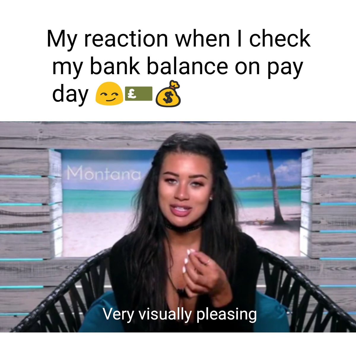trashygt's tweet photo. Yay it's #payday! #loveisland https://t.co/HuWnz3GLw0