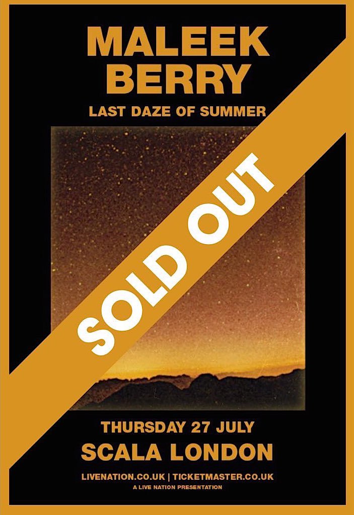 weareplatoon's tweet photo. We're so excited for tonight... @MaleekBerry's first headline show!!
SOLD OUT 🙌 #LDOSLONDON https://t.co/WaL64YH2YI