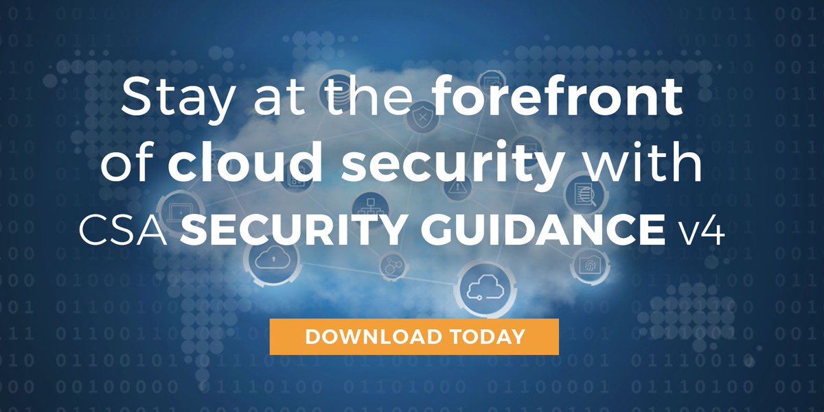 JRSantos_CCO's tweet photo. Excited to announce that the we just released v.4.0 of the @cloudsa Security Guidance https://t.co/sO0nHjnHVw https://t.co/e340HXaIdP