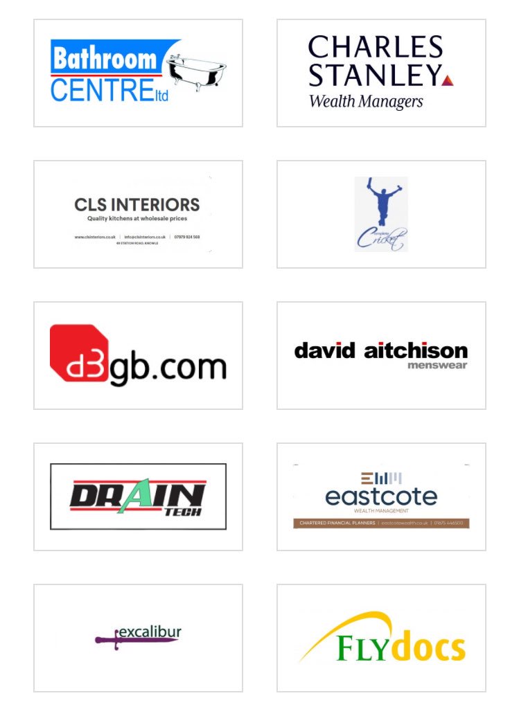 KandDCC's tweet photo. Everyone is welcome to watch some cricket and meet our amazing sponsors this Saturday #sponsorsday #shoplocal #thankyou 👏🏼 https://t.co/QPTZzr2Bpo