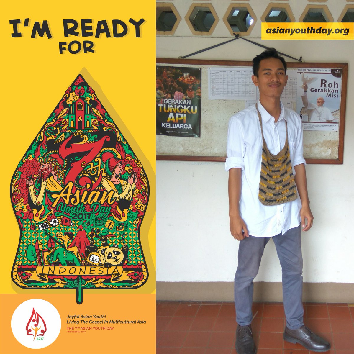 Jizhartt's tweet photo. Ready from the West of Indonesia, For Asia Youth Day 2017๐โจ @ayd2017
#ayd2017 #Ayd7 #AYD2017 https://t.co/a0pS3ElnAB